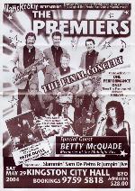 The flyer for the Premiers final show